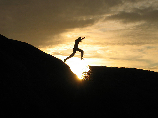 jumping senset frickr CC thriol